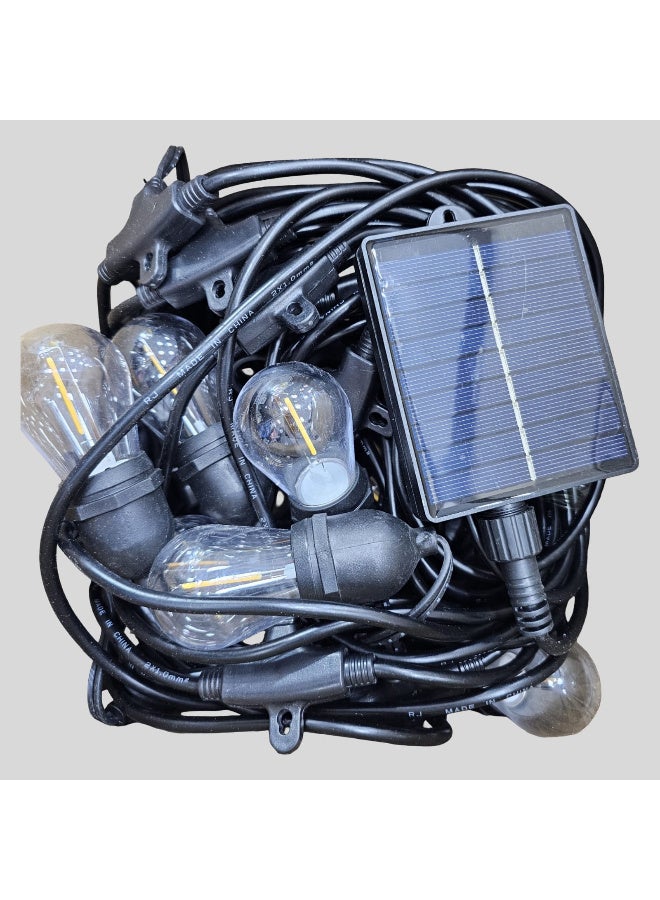 A 10-meter string of lights containing 10 unbreakable, waterproof, and weather-resistant solar-powered bulbs. - Image 4