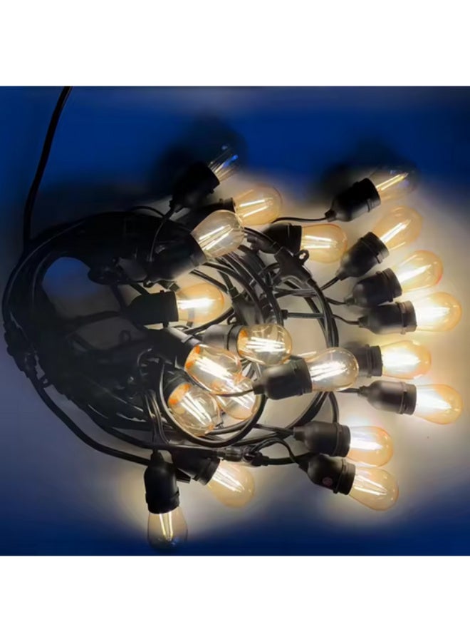A 10-meter string of lights containing 10 unbreakable, waterproof, and weather-resistant solar-powered bulbs. - Image 3