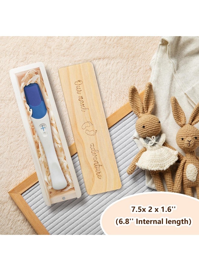 HAMUIERS Pregnancy Test Keepsake Box, Pregnancy Announcement for Husband, Baby Announcemeny for Grandparents Baby Reveal Announcements Surprise Ideas Test Holder - Our Next Adventure - Image 3