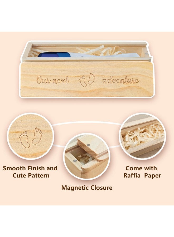 HAMUIERS Pregnancy Test Keepsake Box, Pregnancy Announcement for Husband, Baby Announcemeny for Grandparents Baby Reveal Announcements Surprise Ideas Test Holder - Our Next Adventure - Image 2