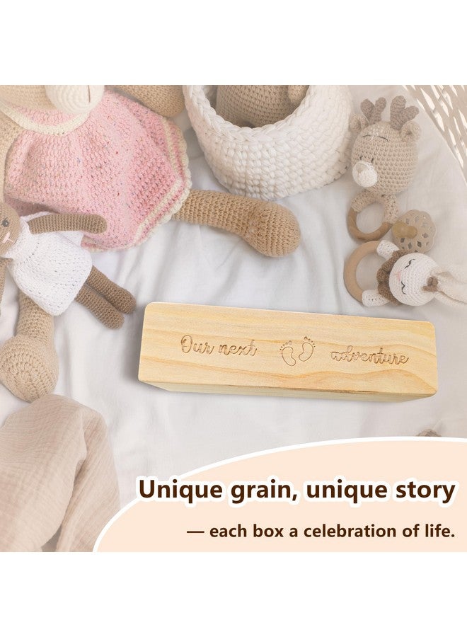HAMUIERS Pregnancy Test Keepsake Box, Pregnancy Announcement for Husband, Baby Announcemeny for Grandparents Baby Reveal Announcements Surprise Ideas Test Holder - Our Next Adventure - Image 4