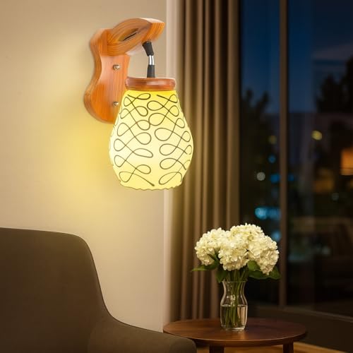 GIGAWATTS Wall Lamp Decorative Light for Home Décor, Fancy Indoor Outdoor Wall Light, Hanging Sconce Lamp for Bedroom, Living Room, Hall, Modern Wall Lighting Fixture (1Pc, Without Bulb, WL523) - Image 1