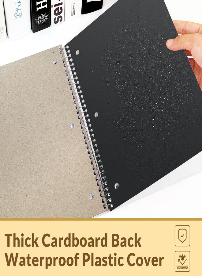 ساني دفتر ملاحظات حلزوني من SUNEE، موضوع واحد، ورق مُسطّر بيانيًا، 8 × 10.5 بوصة، 100 ورقة لكل دفتر، ورق مثقوب بثلاثة ثقوب، غلاف مقاوم للماء، دفاتر حلزونية شبكية للعمل والمنزل والمدرسة والكتابة، أخضر - Image 4