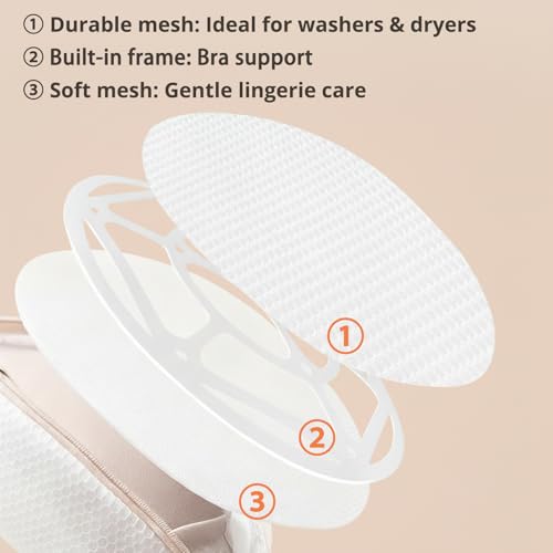 Cociat 2Pcs Bra Laundry Bags for Washer and Dryer Wash Bags Bra Lingerie Underwear - Image 4