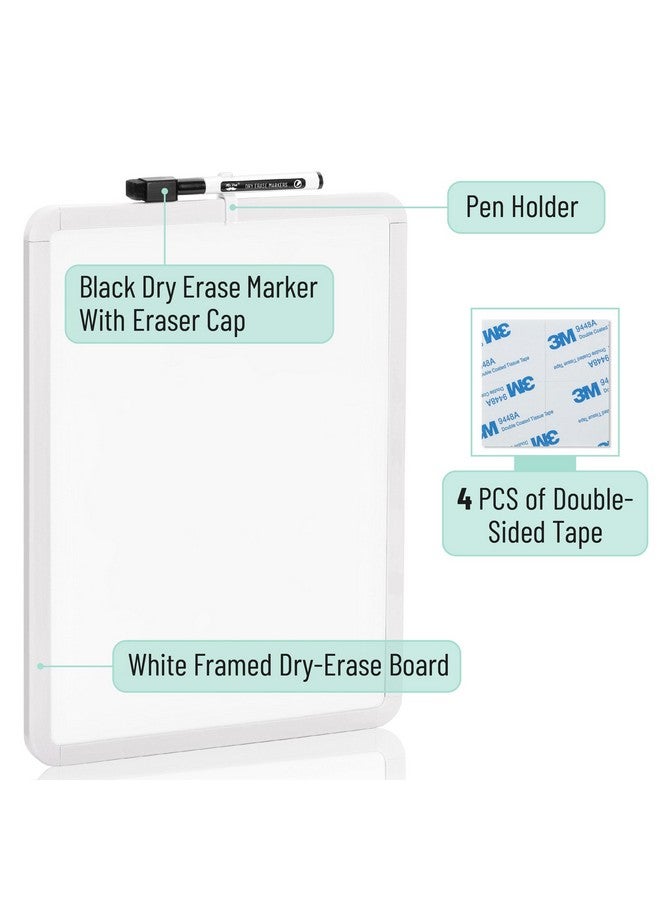 مستر. بين لوحة مسح جاف، 12 بوصة × 16 بوصة مع قلم مسح جاف أسود، إطار أبيض، لوحة بيضاء صغيرة، لوحة بيضاء للأطفال، لوحة بيضاء للطلاب، لوحة مسح جاف صغيرة، لوحة بيضاء صغيرة - Image 2