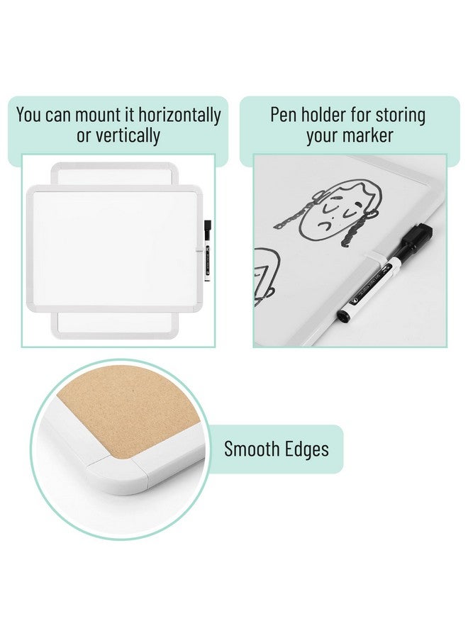 مستر. بين لوحة مسح جاف، 12 بوصة × 16 بوصة مع قلم مسح جاف أسود، إطار أبيض، لوحة بيضاء صغيرة، لوحة بيضاء للأطفال، لوحة بيضاء للطلاب، لوحة مسح جاف صغيرة، لوحة بيضاء صغيرة - Image 4
