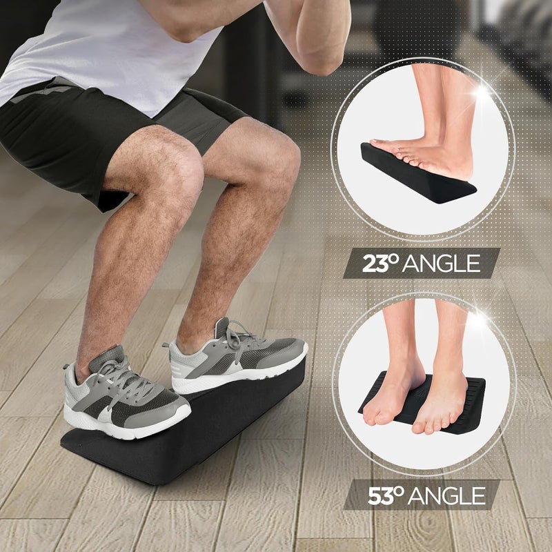 Yes4All Ankle Calf Stretcher 450LBS Rubber Slant Board Improving Mobility  Flexibility Anti Slip  Ergonomic Squat Wedges - Image 3
