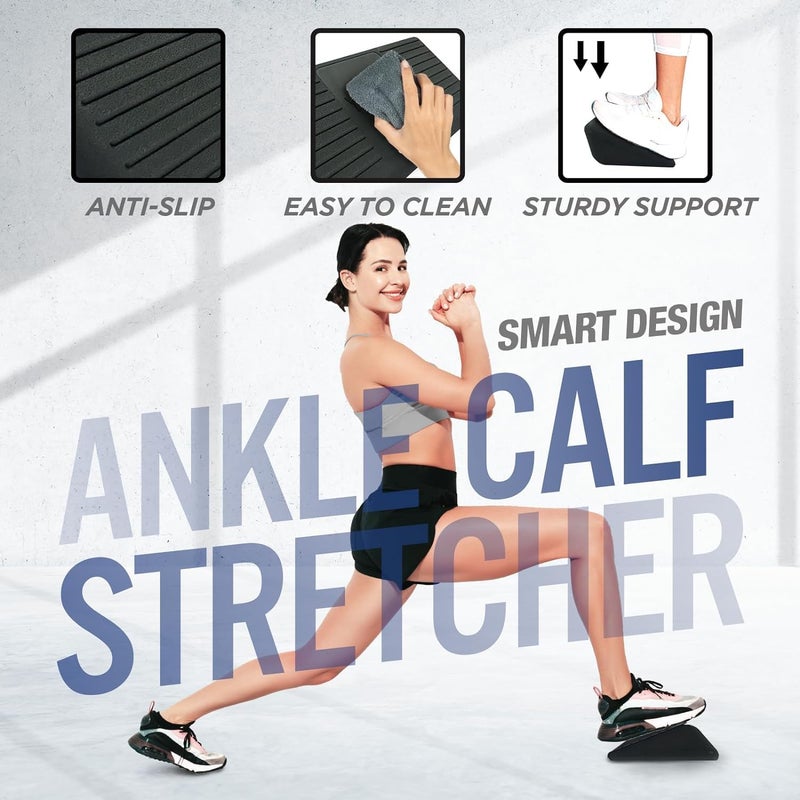 Yes4All Ankle Calf Stretcher 450LBS Rubber Slant Board Improving Mobility  Flexibility Anti Slip  Ergonomic Squat Wedges - Image 4