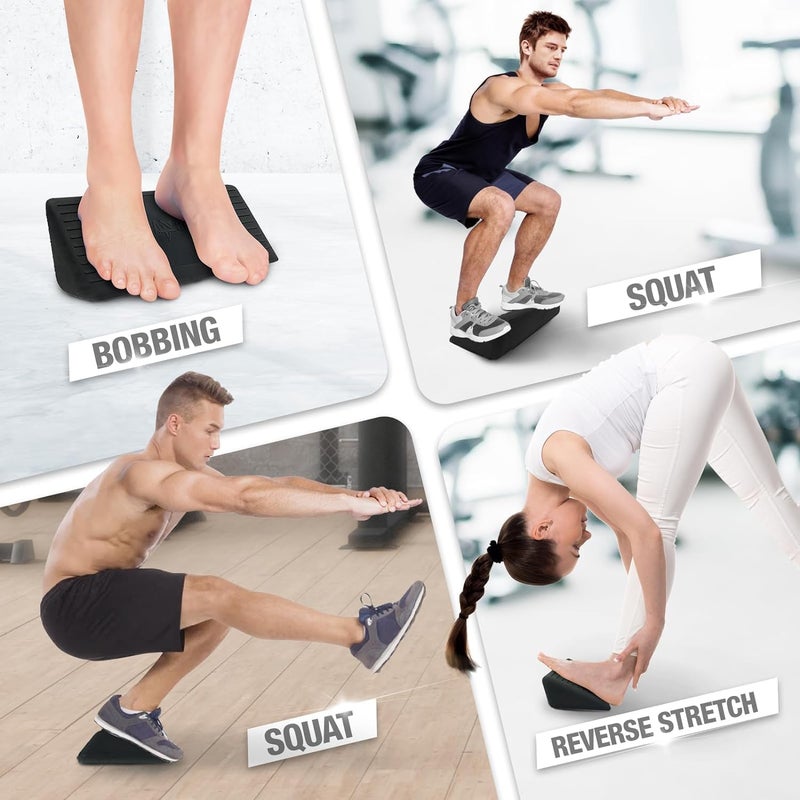 Yes4All Ankle Calf Stretcher 450LBS Rubber Slant Board Improving Mobility  Flexibility Anti Slip  Ergonomic Squat Wedges - Image 5
