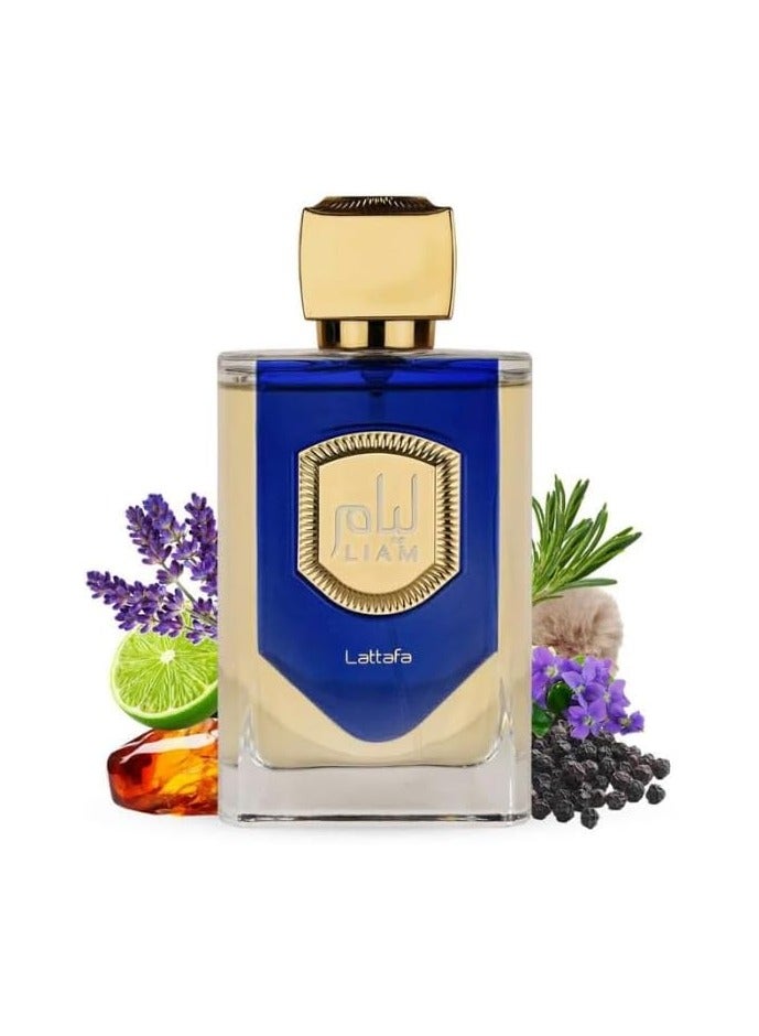 Lattafa Liam Blue Shine By Lattafa EDP Perfume for Men 3.4 oz/100 ml - Image 2