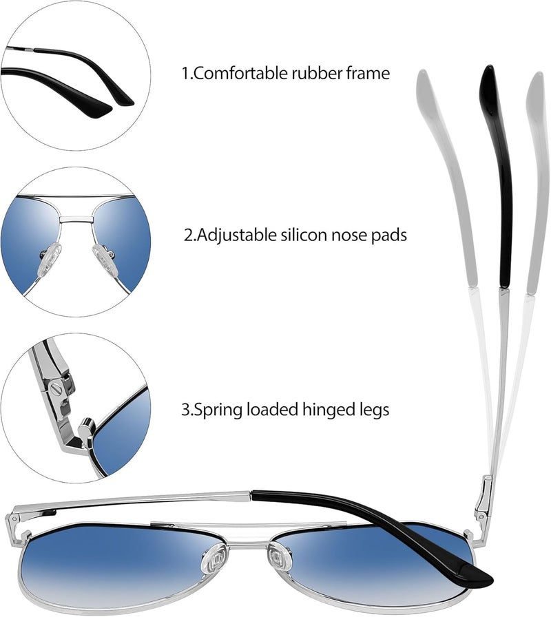 Joopin Polarized Sunglasses for Men Women UV400 Protection Metal Frame Aviation Military Style Shades Classic Vintage Pilot Sun Glasses Unisex - Image 5