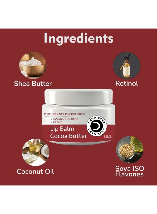 DERMISTRY Cocoa Butter Lip Balm & Coffee Lip Scrub Pack for Women - Image 2