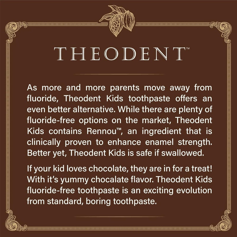 Theodent FluorideFree Natural Kids Toothpaste Chocolate ChipFlavored Toothpaste 34 Ounces 964 Grams - Image 2