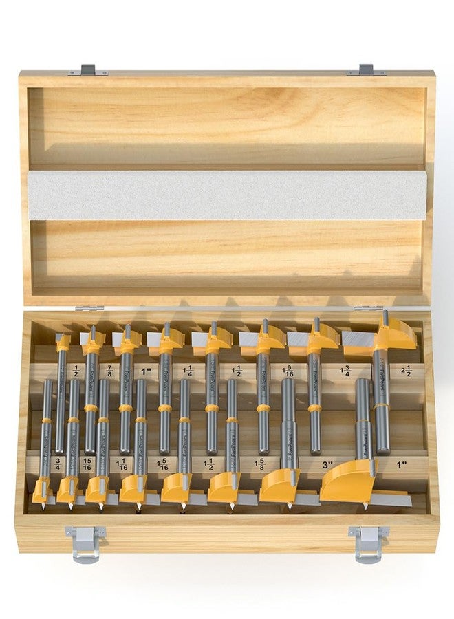 FivePears 16 Pcs Forstner Drill Bits Set, Carbide Tipped Wood Hole Saw Auger Opener, Hole Opener Hinge Hole Cutter for Woodworking, Plastic, Plywood Products - Image 2