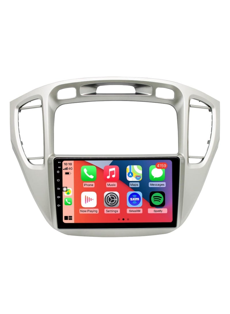 SHEZA STAR Android Car Stereo for Toyota Highlander 2000 2001 2002 2003 2004 2005 2006 2007 6GB RAM 128GB ROM 9 Inch Support SIM Card, Apple Carplay, MirrorLink WiFi BT, IPS Touch Screen with AHD Camera Included - Image 1