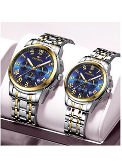 KASTWAVE Men's Wrist Watch, Waterproof LuxuryWatches Business Tourbillon Automatic Mechanical Watch Stainless Steel Calendar Luminous Pointer Waterproof Multifunction Wrist Watch. (Couple models)  - Image 3
