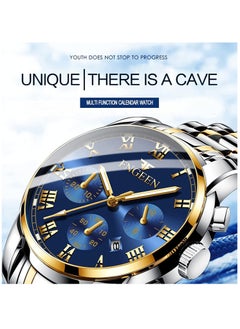 KASTWAVE Men's Wrist Watch, Waterproof LuxuryWatches Business Tourbillon Automatic Mechanical Watch Stainless Steel Calendar Luminous Pointer Waterproof Multifunction Wrist Watch. (Couple models)  - Image 5