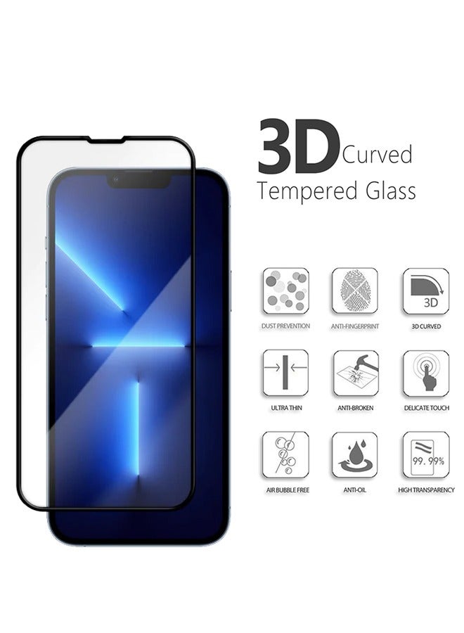 Pack Of 2 Screen Protector Designed For iPhone 13 Pro Max Scratch Resistant Tempered Glass Clear HD Display Edge to Edge Full Coverage Bubble Free Screen Protector For iPhone 13 Pro Max  - Image 2
