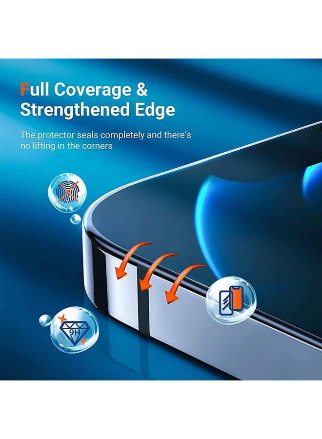 Pack Of 2 Screen Protector Designed For iPhone 13 Pro Max Scratch Resistant Tempered Glass Clear HD Display Edge to Edge Full Coverage Bubble Free Screen Protector For iPhone 13 Pro Max  - Image 3