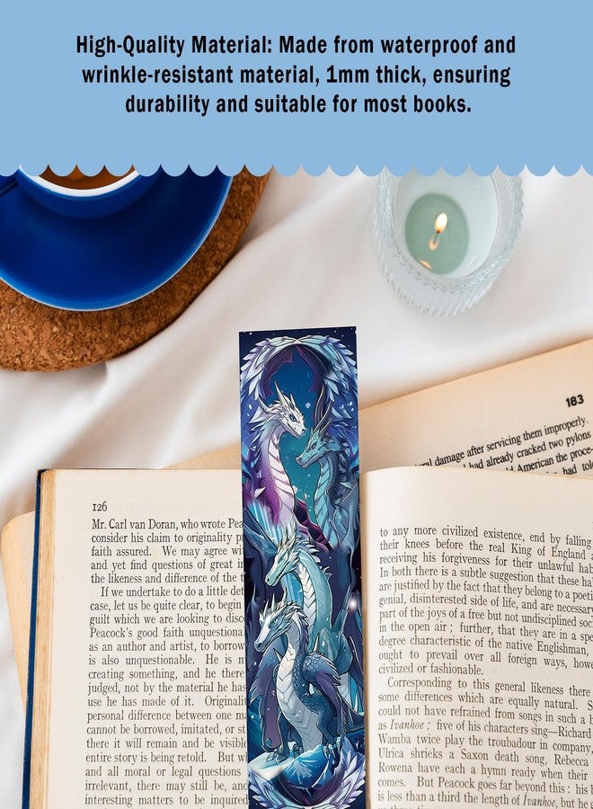 AFRITEE Bulk Vintage Dragon Bookmarks - 12 Pack Dragon Themed Paper Bookmarks Suitable for Kid and Teenagers, Red Cool Dragon Retro Bookmark Creative Gifts for Boys Teen Book Lovers - Image 3