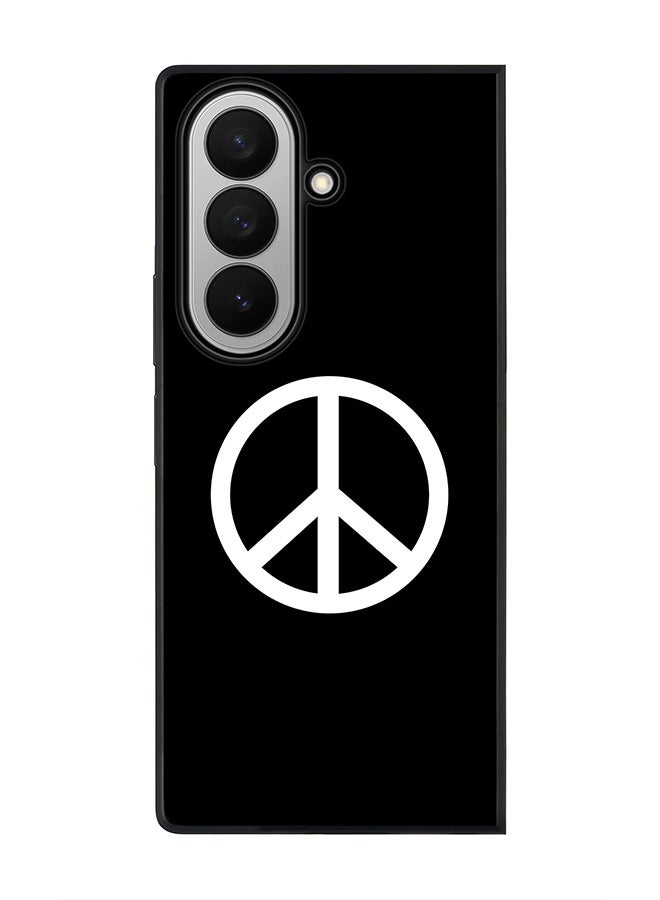 Stylizedd For Samsung Galaxy Z Fold7 Case,Slim fit Camera Protection, Shockproof Thin Phone cover  - Peace Sign