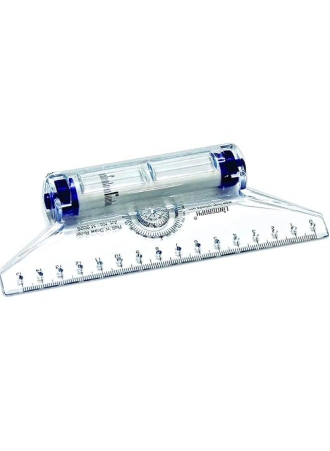 Qatalitic Deepak Linograph Roller Scales (Multicolour, 15 Cm) - Image 1