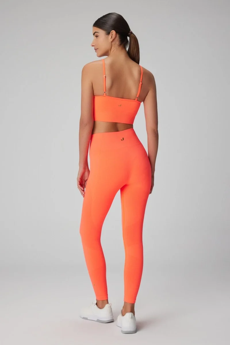 جيرف Gela High Waist, Flexible and Comfortable Sports Tights Neon Coral