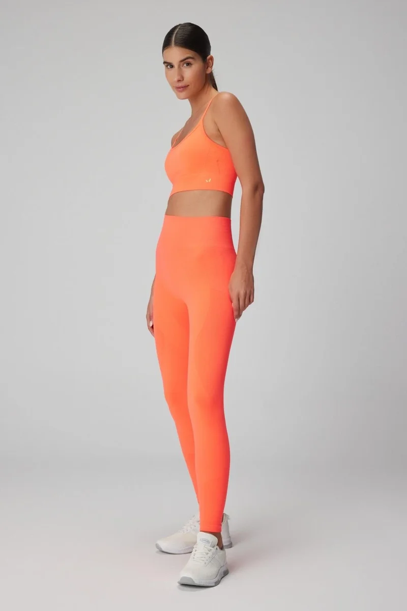 جيرف Gela High Waist, Flexible and Comfortable Sports Tights Neon Coral