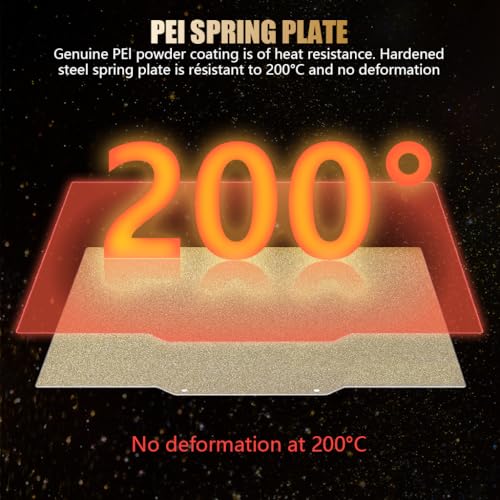 Serplex® 3D Printer Heated Bed Double-Sided PEI Textured Steel Build Plate, PEI Coated Build Plate for Strong Adhesion and Easy Model Removal, 230x230mm, Compatible with Anycubic Kobra 2/Neo/Go/Pro - Image 4