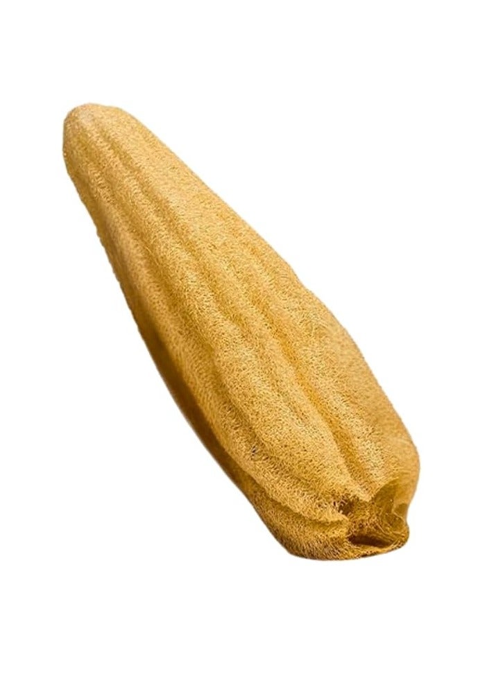 ليفة مصرية طبيعية كاملة من 38 إلى 45 سم، إسفنجة استحمام عضوية لتقشير الجسم، صديقة للبيئة وقابلة للتحلل البيولوجي لتنظيف عميق وبشرة ناعمة، خالية من المواد الكيميائية (قطعتان) - Image 1