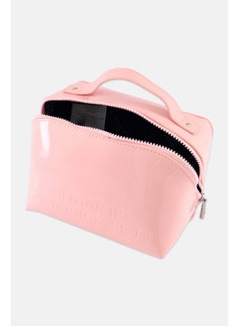 French Connection Women Brand Logo Cosmetic Pouch, Pink  - Image 2