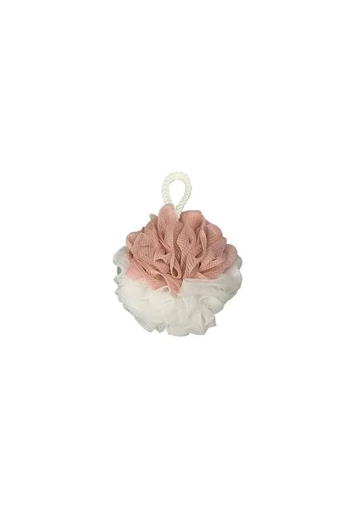 DAISO Two-Tone Shower Pouf - Pink