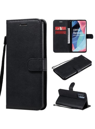 Case Cover For Oppo Reno4 Pro 5G Solid Color Horizontal Flip Protective Leather Case with Holder & Card Slots & Wallet & Photo Frame & Lanyard(Black) - pzsku/Z76AA66B43FAB82F7C3E2Z/45/1753875747/fe67cead-9ba8-4823-98a4-d6af3df0aa07