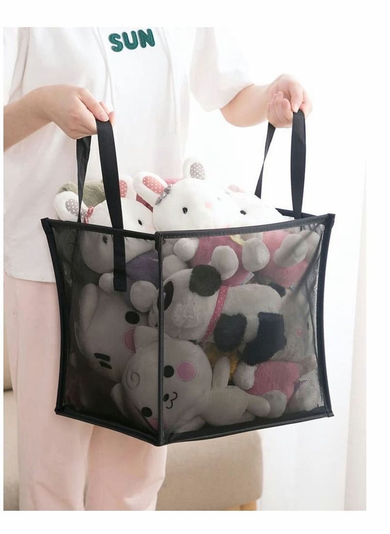 Popup Laundry Hamper, 1 Pcs Collapsible Mesh Laundry Baskets with Handles, Foldable Clothes Hamper, Easy to Open, Portable for Laundry Storage, Kids Toy, College Dorm or Travel