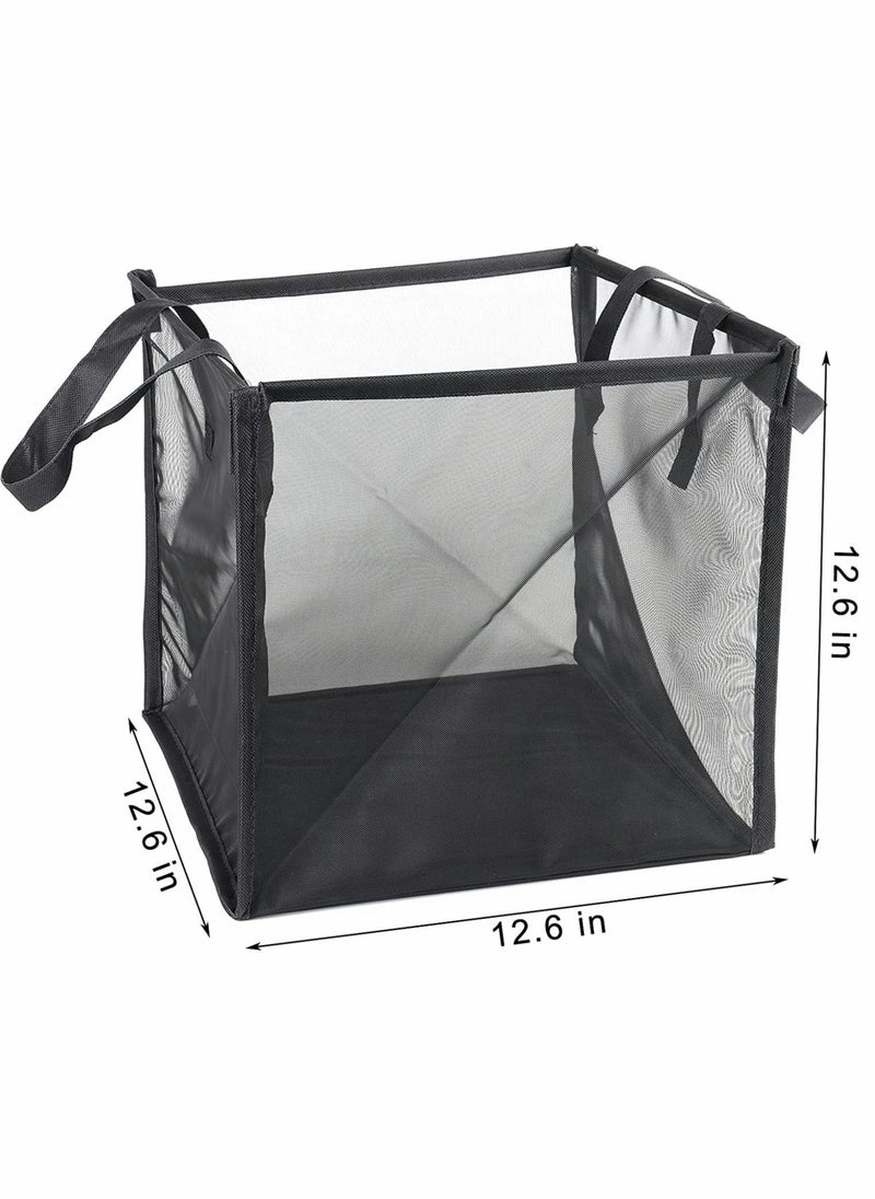 Popup Laundry Hamper, 1 Pcs Collapsible Mesh Laundry Baskets with Handles, Foldable Clothes Hamper, Easy to Open, Portable for Laundry Storage, Kids Toy, College Dorm or Travel