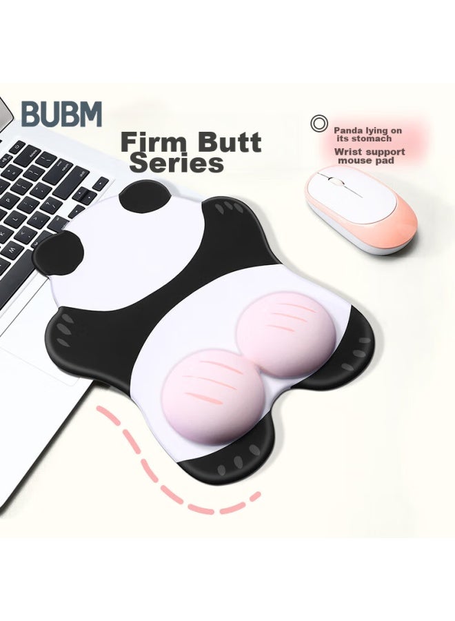 Bubm Silicone Mouse Pad, Cartoon Pp Cute Desk, 3d Pop Art, Uni Comfortable Wrist Support, Thickened Mouse Pad, Hand Pillow, Wrist Rest Pad, Bear - Image 1