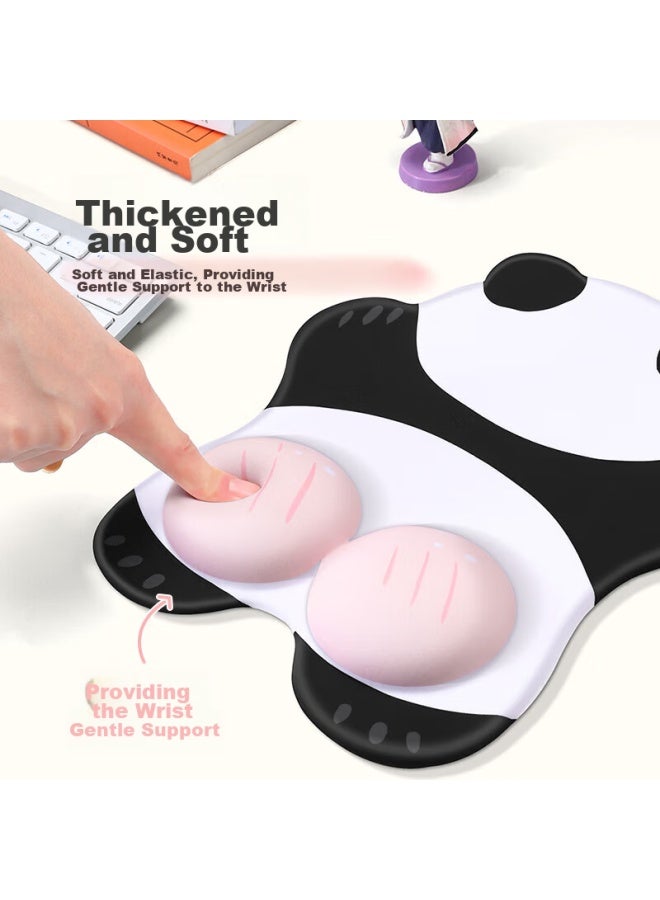 Bubm Silicone Mouse Pad, Cartoon Pp Cute Desk, 3d Pop Art, Uni Comfortable Wrist Support, Thickened Mouse Pad, Hand Pillow, Wrist Rest Pad, Bear - Image 5
