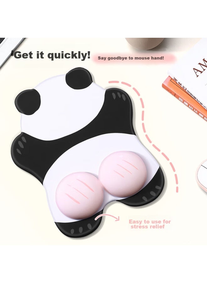 Bubm Silicone Mouse Pad, Cartoon Pp Cute Desk, 3d Pop Art, Uni Comfortable Wrist Support, Thickened Mouse Pad, Hand Pillow, Wrist Rest Pad, Bear - Image 3