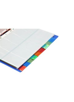 Solo Bc 807 Business Cards Holder 500 Cards (With Indexes) A4 Blue  - Image 4