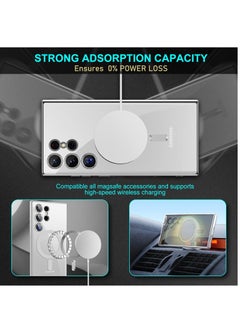 BORTONY Samsung Galaxy S22 Ultra Case MagSafe Case Support Wireless Charging Thin Transparent Flexible Soft TPU Camera Lens Protector Shockproof Magnetic Cover  - Image 4