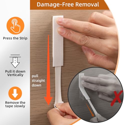 Trilancer Picture Hanging Strips Heavy Duty, Trilancer 20 Pairs(40 Strips) Damage-Free Adhesive Wall Hanging for Picture Frames,Wall Art,Decorations, No Nails or Tools Needed, Clean Removal for Smooth Surfaces - Image 4