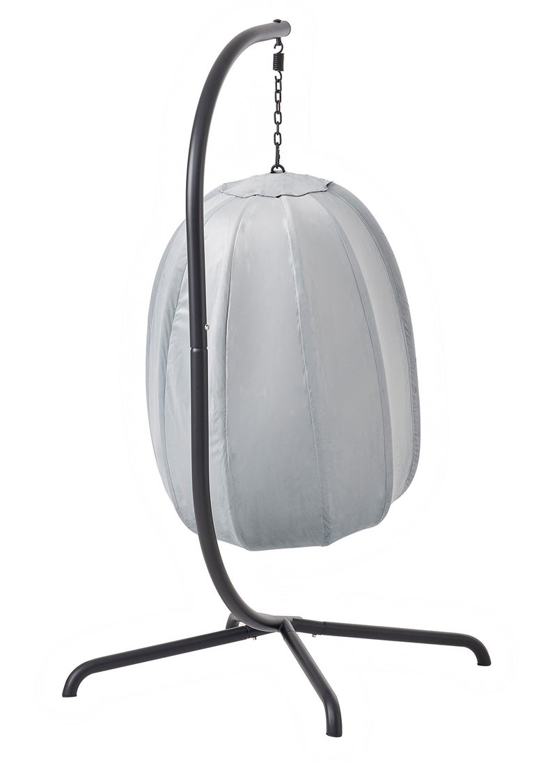 Sharpdo كرسي معلق مع إطار + وسادة Sitz ناعمة، حشوة جانبية، وسادة للجلوس والظهر، سلة معلق، داخلي وخارجي، سلة أرجوحة في الحديقة، كرسي معلق، قاعدة قوية - Image 3