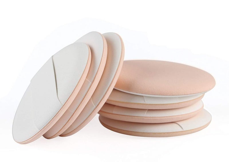 vipolish 1Sets 7 PCS Multifunctional Air Cushion Puff Wet and Dry Reusable BB Cream Foundation Liquid Silicone Pad Loose Powder Sponge Egg Beauty Tool for Travel and Daily Life (Skin Color) - Image 1