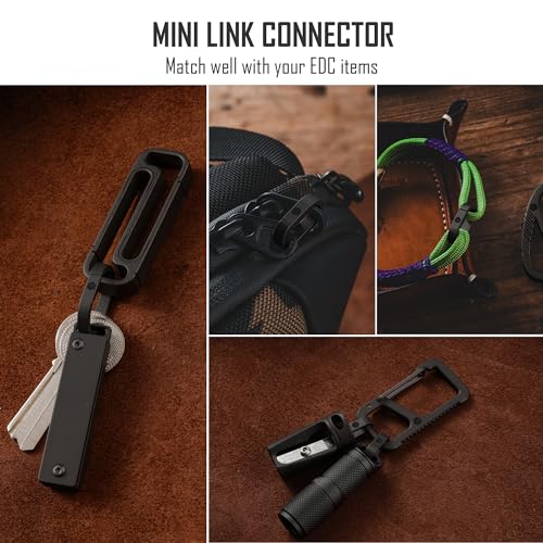 KeyUnity KA30BK Titanium Side-Opening Oval Key Ring – Lightweight EDC Connector for Car Keys, Tools, and Outdoor Gear - Image 4