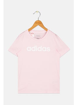 Adidas Kids Girl, Sportswear Fit Short Sleeve Outdoor Top, Pink  - Image 1