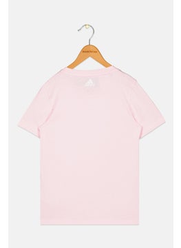 Adidas Kids Girl, Sportswear Fit Short Sleeve Outdoor Top, Pink  - Image 2