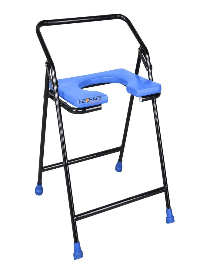 NEOSAFE Mild Steel Commode stool (Blue) - Image 3