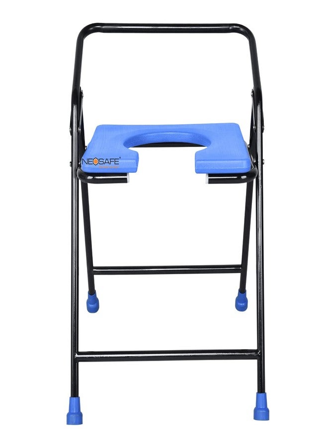 NEOSAFE Mild Steel Commode stool (Blue) - Image 2