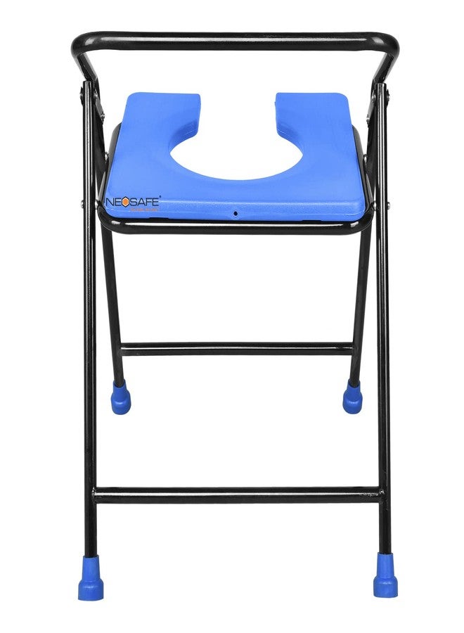 NEOSAFE Mild Steel Commode stool (Blue) - Image 4