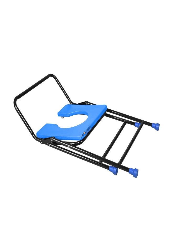 NEOSAFE Mild Steel Commode stool (Blue) - Image 5